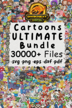 30K+ Cartoon Ultimate Design & Clipart Bundle | SVG, PNG, EPS, DXF, PDF | For POD, Cricut, Sublimation & Merch