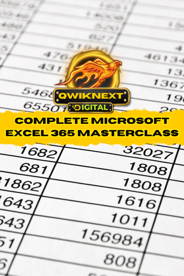 Complete Microsoft Excel 365 Masterclass - Top Rated and Most reviewed