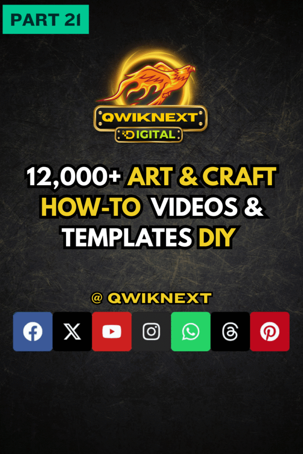 12,000+ Art & Craft How-To Videos & Templates – Learning & DIY Collection