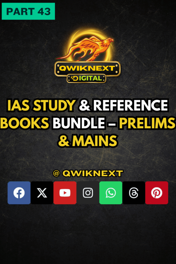 IAS Study & Reference Books Bundle – Prelims & Mains (English + Hindi)