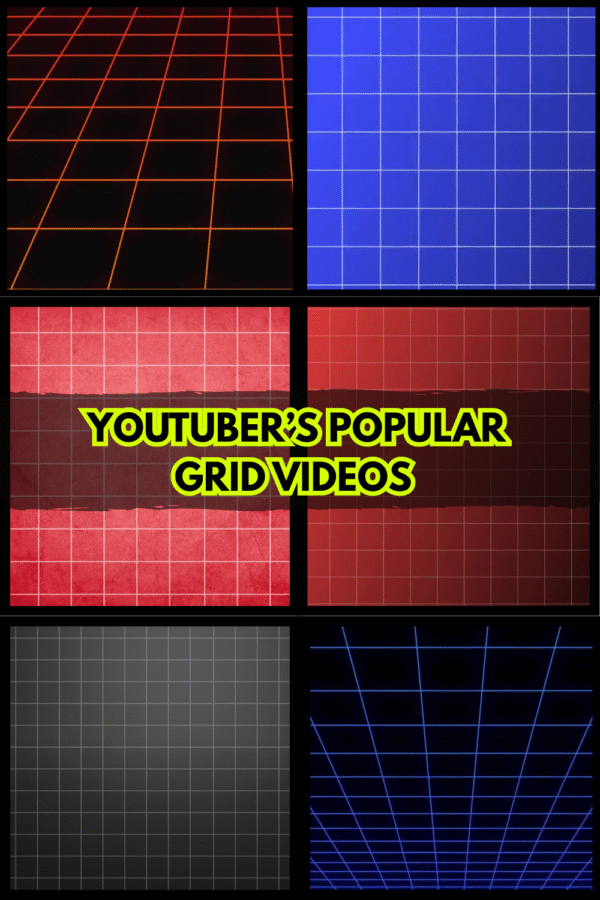 Free Youtuber's Grid Backgrounds for Video Editing & Social Media – Design Assets Pack