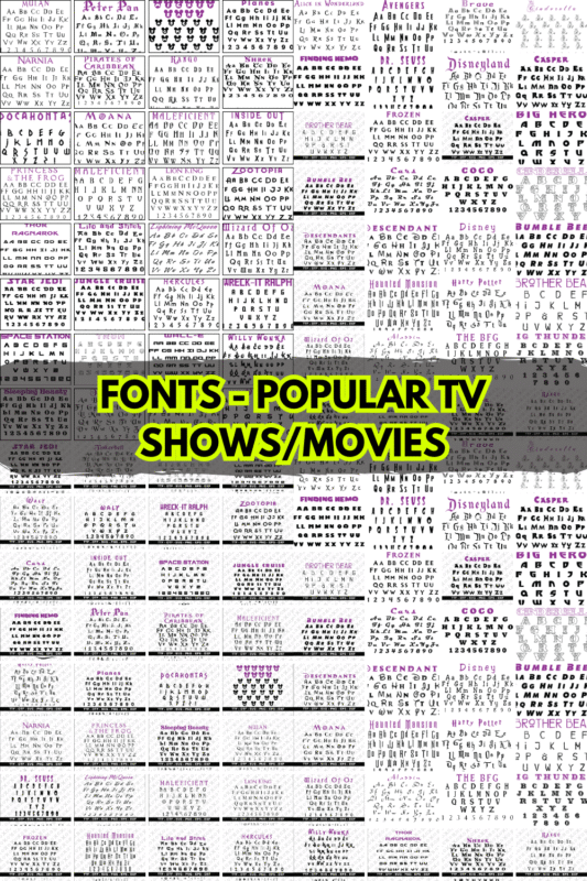 200+ Famous Movie & TV Series Fonts – Popular & Iconic Typeface Collection
