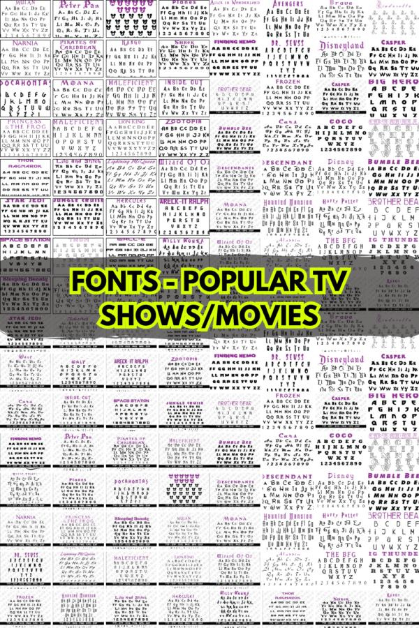200+ Famous Movie & TV Series Fonts – Popular & Iconic Typeface Collection