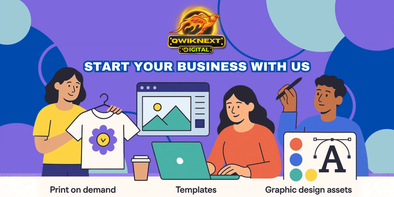 Qwiknext Digital - Built for Convenience. Print on Demand, Free digital products