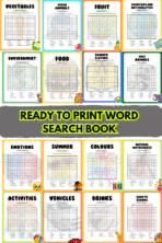 Free Printable Word Search Templates for POD & Kids Learning
