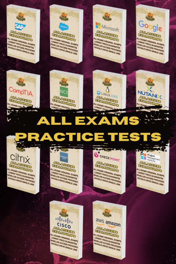 All Exams Practice Tests – SAP, AWS, Google, Microsoft, Cisco, CompTIA, Salesforce & More | All-Access Exam Preparation Bundle