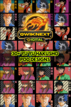 Yu Yu Hakusho POD Designs Bundle (30+ High-Resolution Anime PNG Files) – Fan-Inspired Artwork for T-Shirts, Stickers & Posters