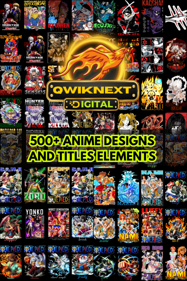 250+ Anime & Streetwear T-Shirt Designs Bundle – Print-On-Demand POD Starter Kit | Ready-to-Print PNG Files for Etsy, Redbubble, Shopify & Merch Sellers
