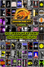 Urban Streetwear T-Shirt Designs Bundle – 100+ Aesthetic POD Graphics (PNG, EPS, SVG) for Print-on-Demand & Clothing Brands