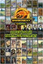 Van Gogh Paintings Bundle – 200+ Vintage Art Posters (High-Resolution Digital Download)