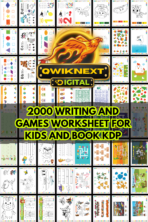 Kids Activity Worksheets Bundle (2000+ Pages) | Writing Practice, Games, Puzzles, Math & Activities | KDP POD Printable | Instant Download
