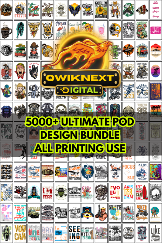 8000+ Ultimate Print-on-Demand Design Bundle – High-Resolution PNG & Vector Files for T-Shirts, Stickers, Mugs & Merch | Instant Download