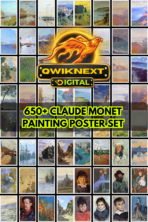 Claude Monet Paintings Bundle – 650+ Impressionist Art Posters (High-Resolution Digital Download)