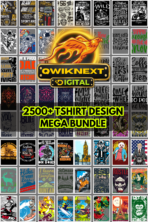 Premium T-Shirt Design Bundle – 2500+ Print-on-Demand Graphics Pack with Categorized Folders (PNG, SVG, EPS)