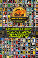 2 Million+ Cartoon SVG Bundle – 100GB Mega Collection for T-Shirts, Stickers & Print-on-Demand | Instant Download