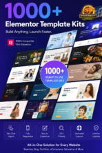 Elementor Template Kits Bundle 1000+ | Responsive Website Templates for WordPress | Business, eCommerce, Blog & Portfolio Designs