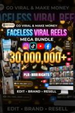 Faceless viral Reels Mega Bundle 30,000,000+ | Luxury Lifestyle, AI Reels, Motivational & Viral Short Videos | PLR + MRR Included