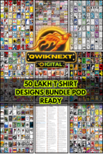 50 Lakh T-Shirt Designs Mega Bundle | 500,000+ PNG SVG Graphics | Print on Demand Ready | Instant Download for Etsy, Merch & Shopify
